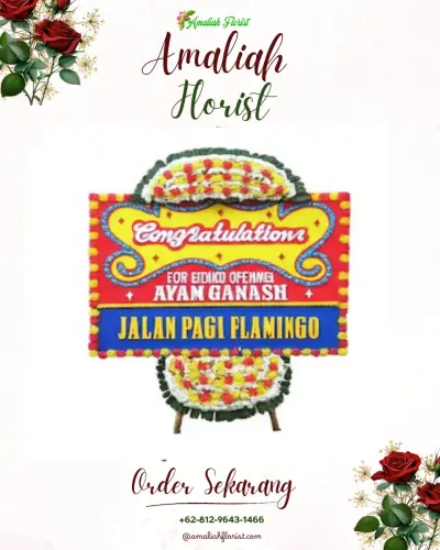 Bunga Papan Congratulation di Cempaka Permai